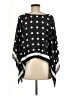 Nicole Miller 100% Polyester Polka Dots Black Poncho One size - photo 2