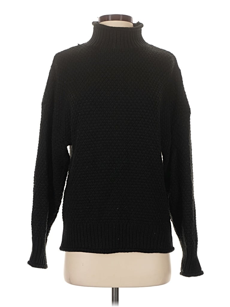 Pre-owned Zesica Turtleneck Sweater In Black