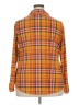 Bobbie Brooks 100% Polyester Plaid Orange Long Sleeve Blouse Size 2X - photo 2