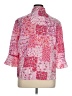 Blair 100% Polyester Print Pink 3/4 Sleeve Blouse Size XL - photo 2