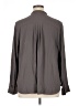 Ann Taylor 100% Polyester Gray Long Sleeve Blouse Size XL - photo 2