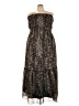 Unbranded 100% Polyester Animal Print Brown Cocktail Dress Size 1X - photo 1