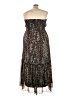 Unbranded 100% Polyester Animal Print Brown Cocktail Dress Size 1X - photo 2