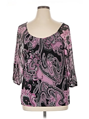 INC International Concepts 3/4 Sleeve Blouse (view 1)