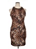 Alexia Admor Animal Print Brown Cocktail Dress Size XL (estimated) - photo 1