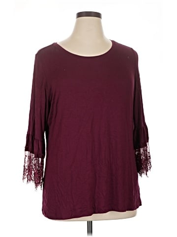 Liz Claiborne 3/4 Sleeve T-Shirt (view 1)