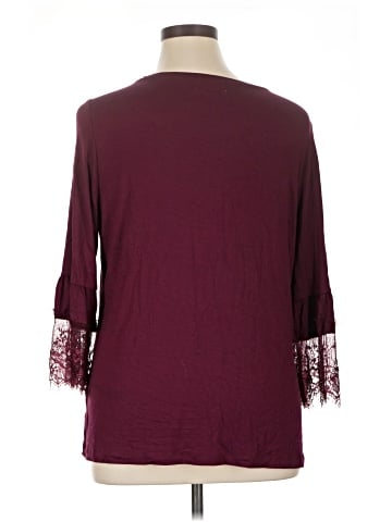 Liz Claiborne 3/4 Sleeve T-Shirt (view 2)