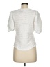Anthropologie White Short Sleeve Top Size M - photo 2
