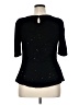 Deletta Black 3/4 Sleeve Top Size XL - photo 2