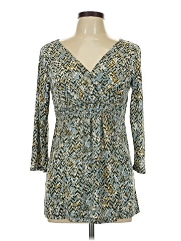 Liz & Co. 3/4 Sleeve Blouse (view 1)