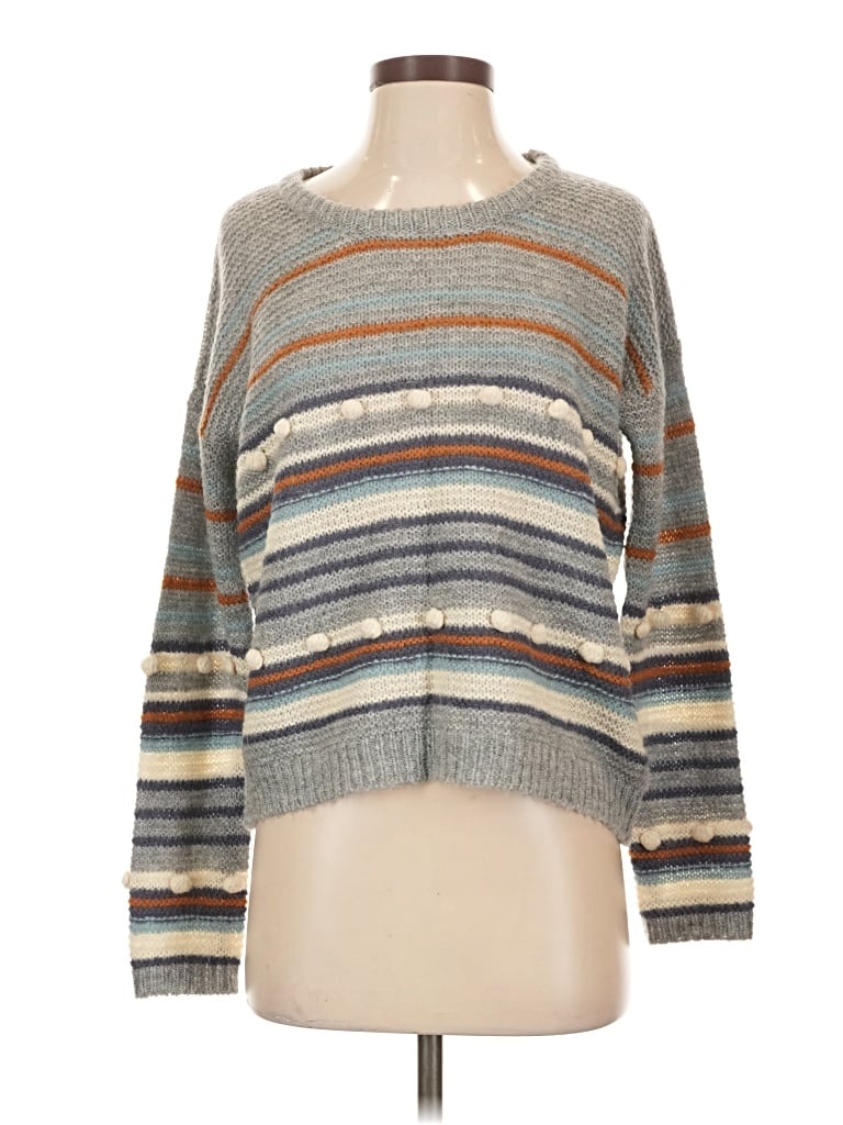 Pre-owned Heartloom Pullover Sweater In Gray