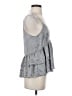 Theory 100% Polyester Gray Sleeveless Blouse Size S - photo 4