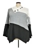 Unbranded Color Block Gray Pullover Sweater Size 3X (estimated) - photo 1
