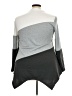 Unbranded Color Block Gray Pullover Sweater Size 3X (estimated) - photo 2