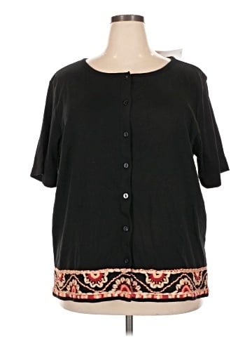 Elisabeth by Liz Claiborne Short Sleeve Blouse (view 1)