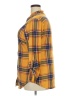 No Comment Plaid Yellow Long Sleeve Blouse Size 2X - photo 5