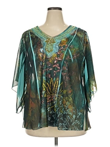 DressBarn 3/4 Sleeve T-Shirt (view 1)