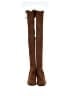 Stuart Weitzman 100% Leather Solid Gold Brown Boots Size 7 - photo 2