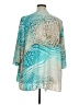 JM Collection 100% Polyester Teal Kimono Size XL - photo 2