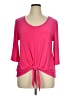 PREMISE Pink 3/4 Sleeve Top Size XL - photo 1