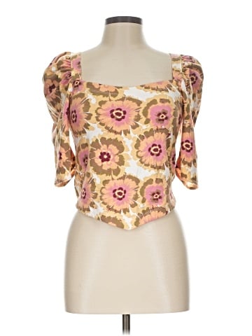 Free People 3/4 Sleeve Blouse (view 1)