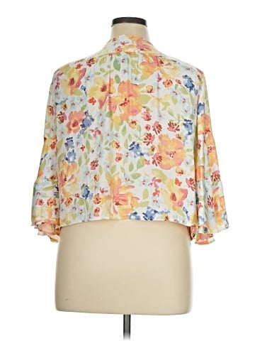 LC Lauren Conrad 3/4 Sleeve Blouse (view 2)