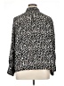 Halogen 100% Polyester Animal Print Silver Long Sleeve Blouse Size 1X - photo 2