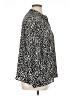 Halogen 100% Polyester Animal Print Silver Long Sleeve Blouse Size 1X - photo 4