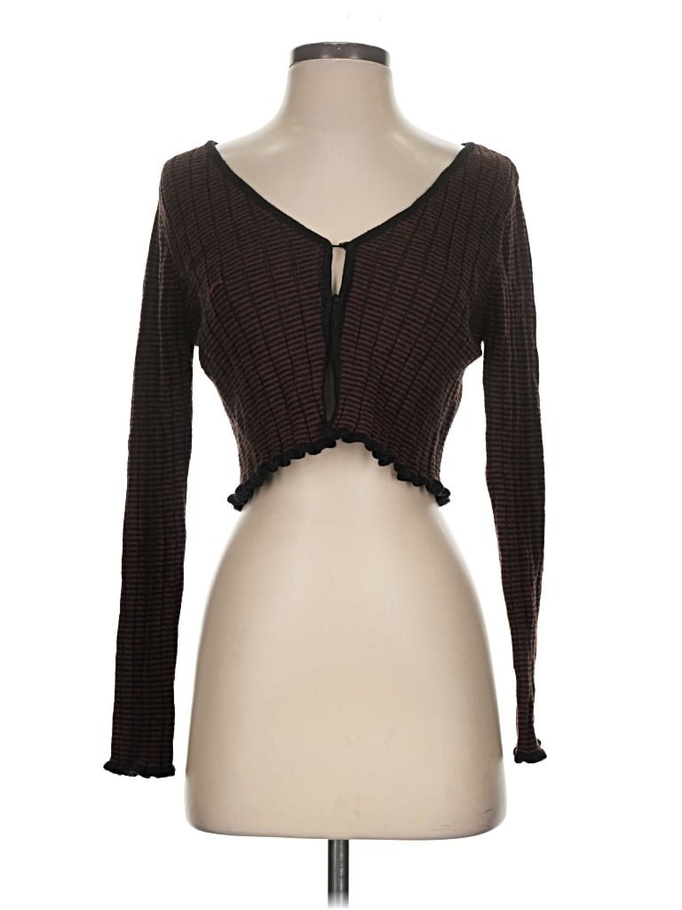 Pre-owned La Hearts Cardigan Sweater In Brown