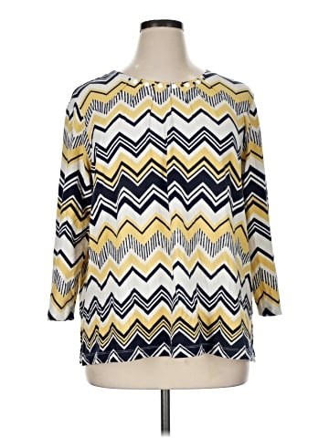 Alfred Dunner 3/4 Sleeve T-Shirt (view 1)