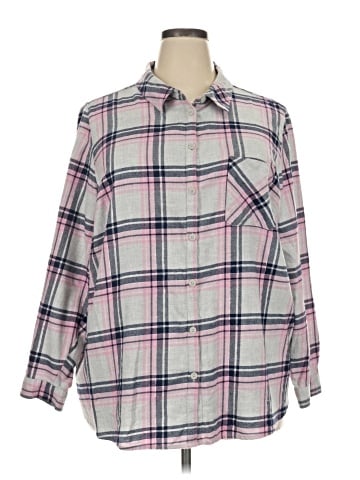 Catherines Long Sleeve Button-Down Shirt (view 1)