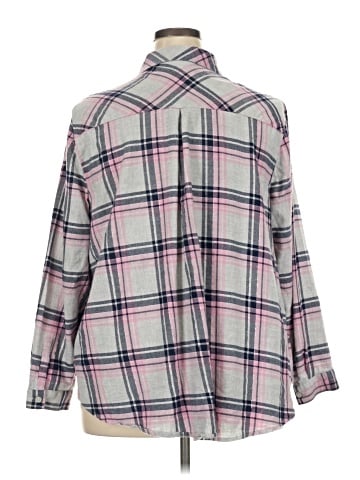 Catherines Long Sleeve Button-Down Shirt (view 2)