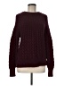 Ann Taylor Chevron-herringbone Burgundy Pullover Sweater Size M - photo 1