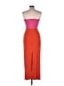 Assorted Brands Color Block Orange Cocktail Dress Size L - photo 2