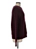 Ann Taylor Chevron-herringbone Burgundy Pullover Sweater Size M - photo 4