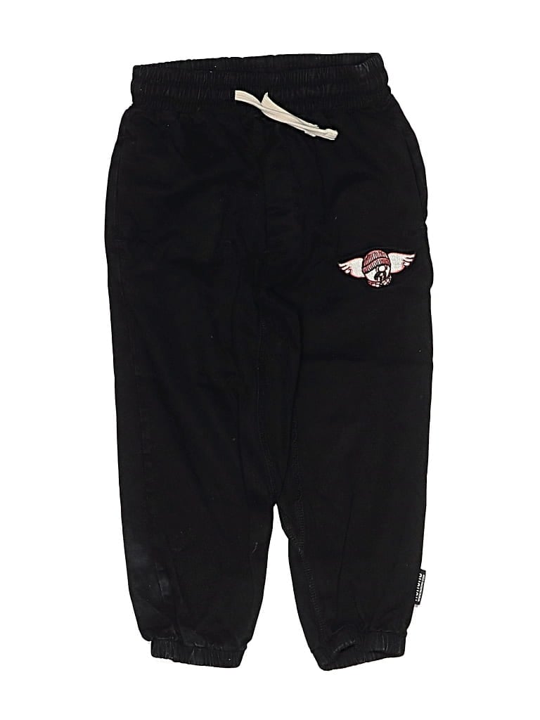 Pre-owned Nununu Kids' Sweatpants In Black