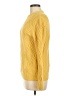 Zara Solid Yellow Pullover Sweater Size M - photo 5