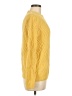 Zara Solid Yellow Pullover Sweater Size M - photo 4
