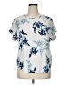 Maurices 100% Polyester Blue Short Sleeve Blouse Size 0X - photo 1
