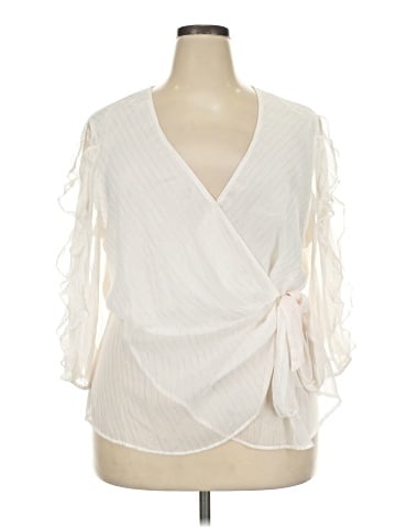 New York & Company 3/4 Sleeve Blouse (view 1)