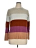 Ava & Viv Color Block Tan Pullover Sweater Size 1X - photo 1