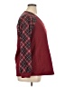 BLOOMCHIC Plaid Burgundy Pullover Sweater Size 14 - 16 - photo 4
