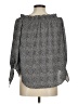 MICHAEL Michael Kors Gray 3/4 Sleeve Blouse Size M - photo 2