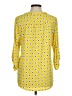 NY Collection Argyle Yellow 3/4 Sleeve Blouse Size M - photo 2