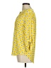 NY Collection Argyle Yellow 3/4 Sleeve Blouse Size M - photo 5