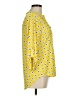 NY Collection Argyle Yellow 3/4 Sleeve Blouse Size M - photo 4