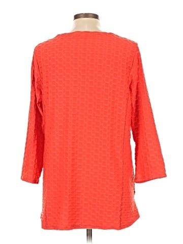 LOGO by Lori Goldstein 3/4 Sleeve Top (view 2)