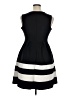 Apt. 9 Stripes Black Cocktail Dress Size XL - photo 2
