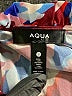 Aqua 100% Polyester Print Blue Casual Dress Size S - photo 4