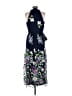 JS Collections 100% Polyester Floral Blue Cocktail Dress Size 12 - photo 2
